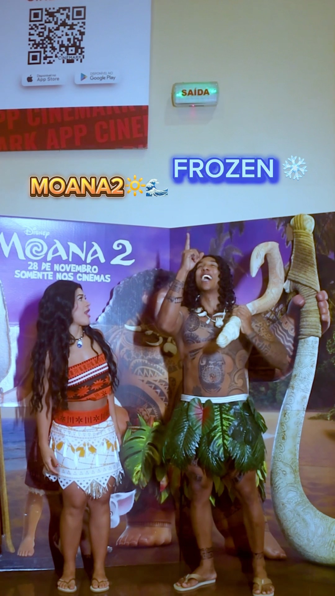 FROZEN vs MOANA? @mayca.brasil #challenge #dublagem #apollosant #moana #couple